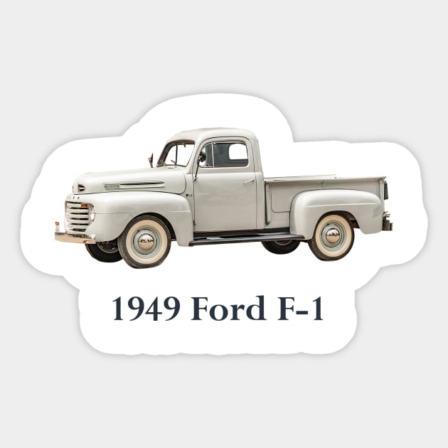 1949 Ford F-1 Sticker by mtbearded1